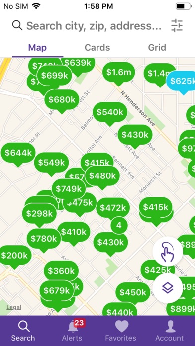 Pam Harrington Real Estate Screenshot