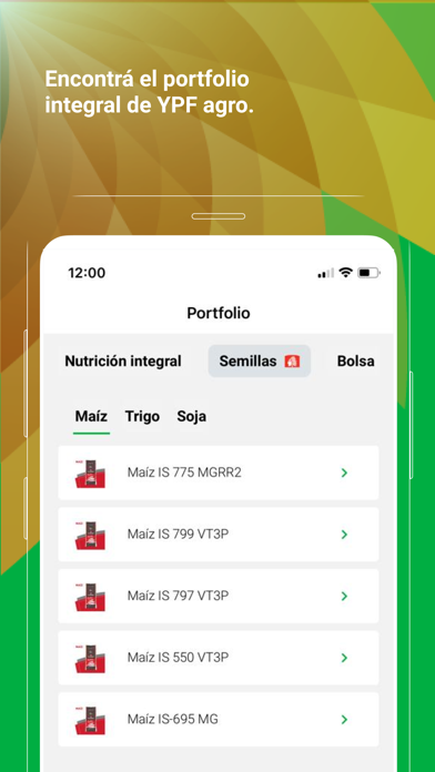 YPF Agro Catálogo Screenshot