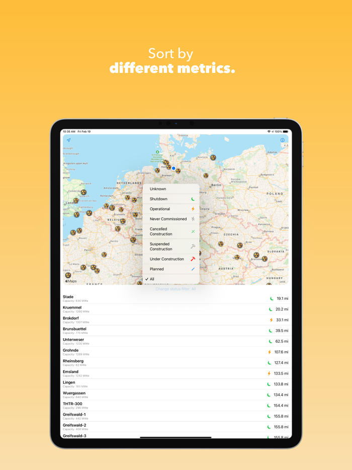Nuclear Plant Finder