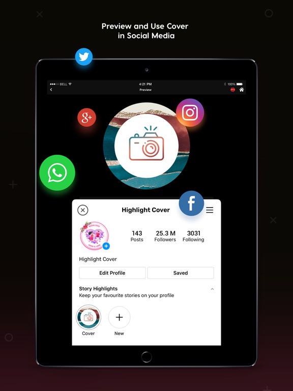Highlights Cover Maker iPad screenshot 6 - Graphics & Design app