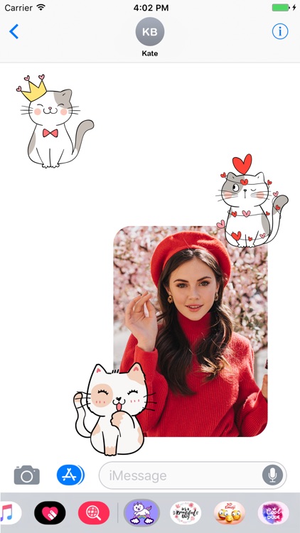 White Cat Stickers-CatMoji screenshot-3