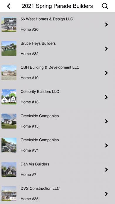 HBA Parade of Homes Screenshot
