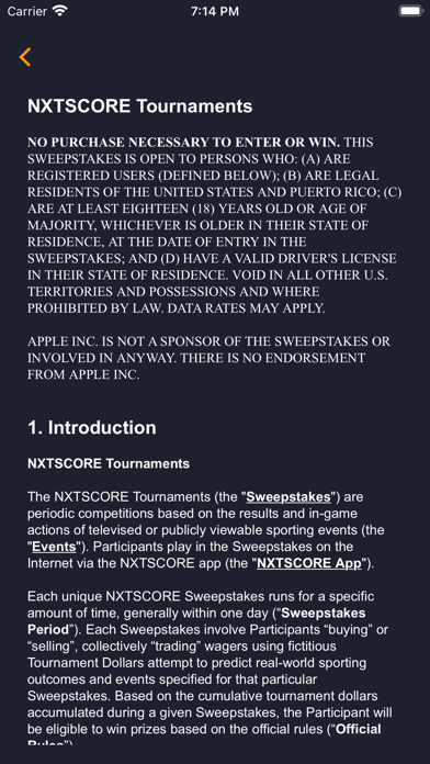 NXTSCORE Screenshot