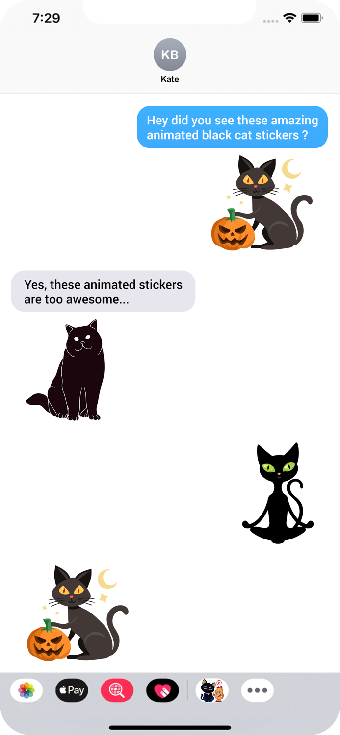 Black Cat Sticker