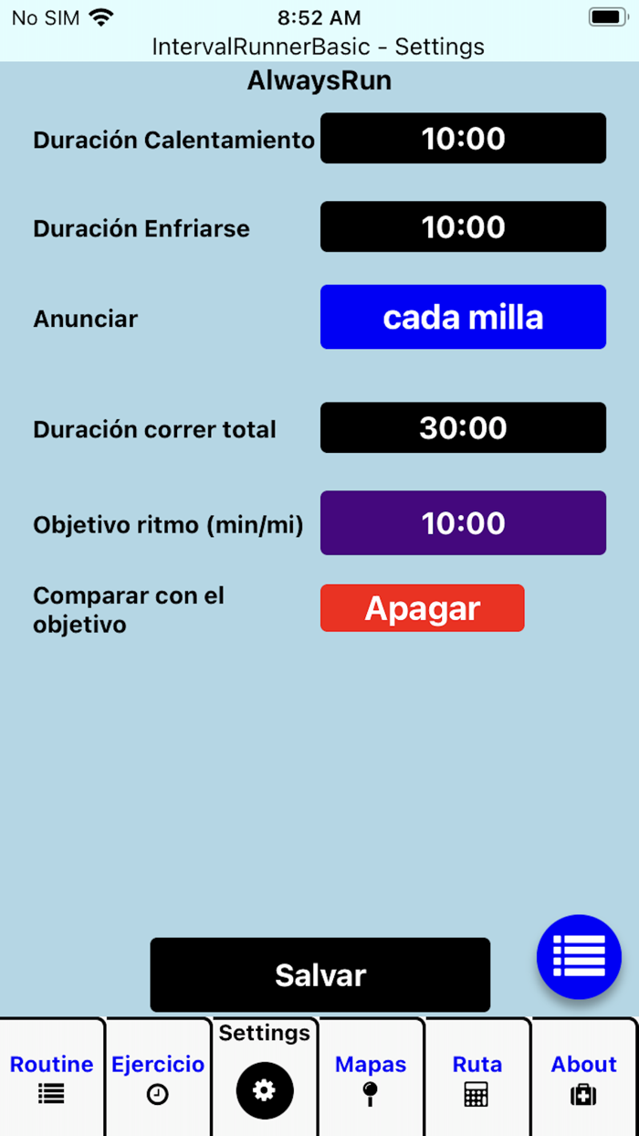 Interval Runner Basic