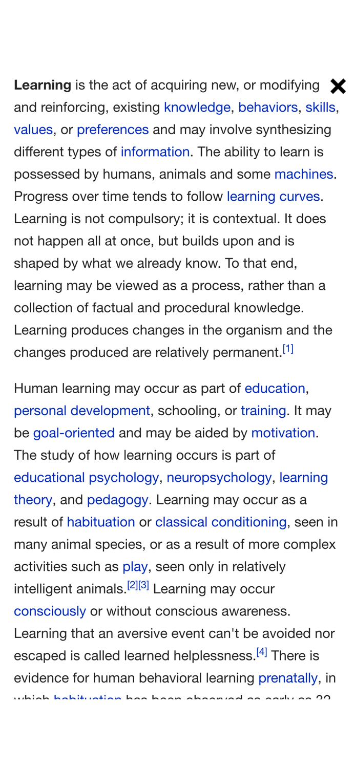 Learning Theory and Intelligence