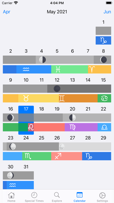 AstroMoon: Moon Calendar Screenshot