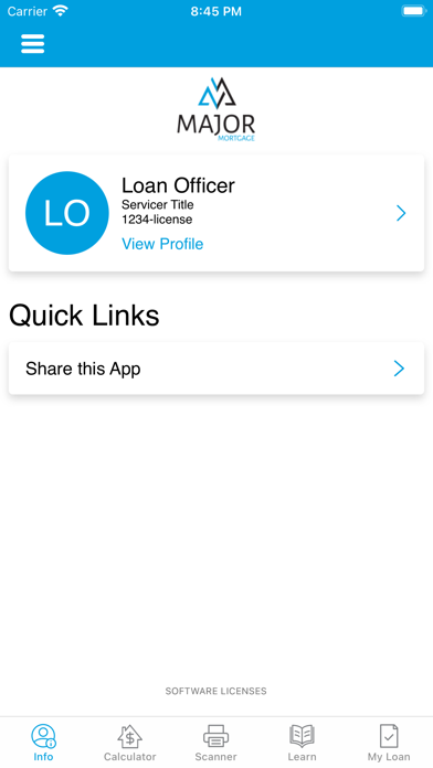 Major Mortgage Home Loans Screenshot