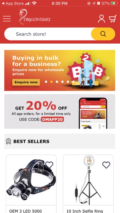 Dragonmart - Online Store Screenshot
