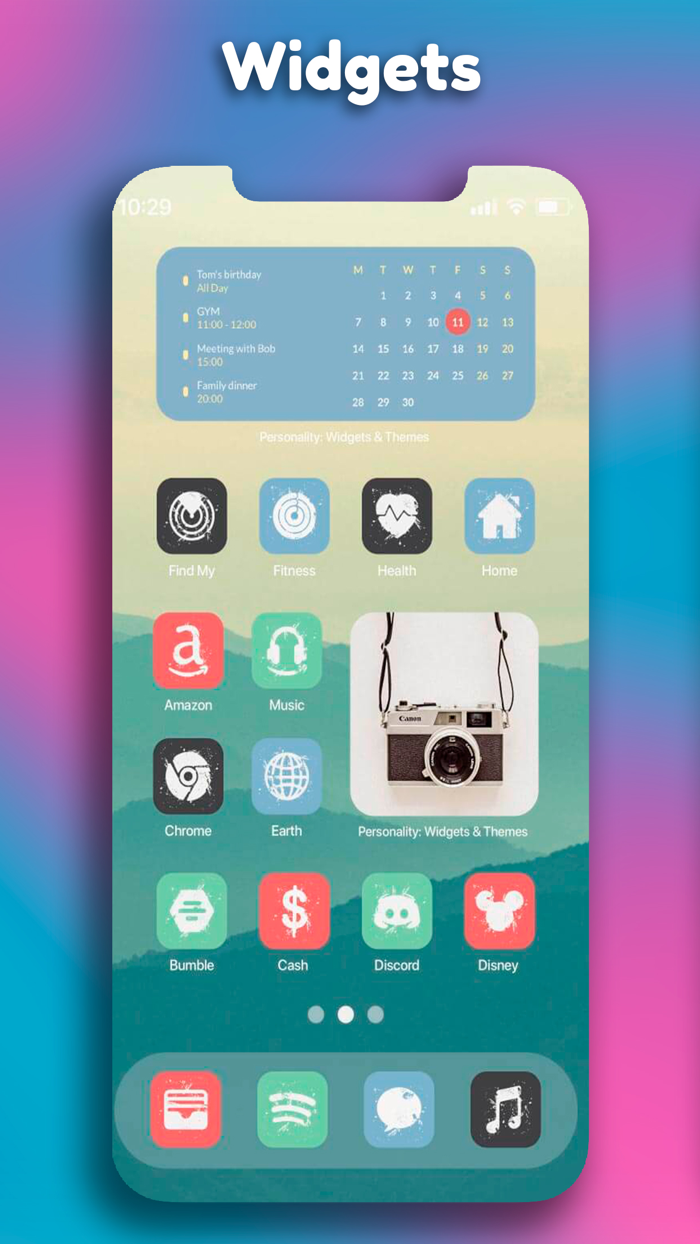 Personality Widgets and Themes
