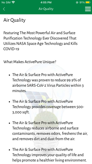 Sustainable Solutions App Screenshot