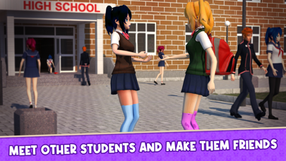 Screenshot #1 pour School Diary Anime Love Life