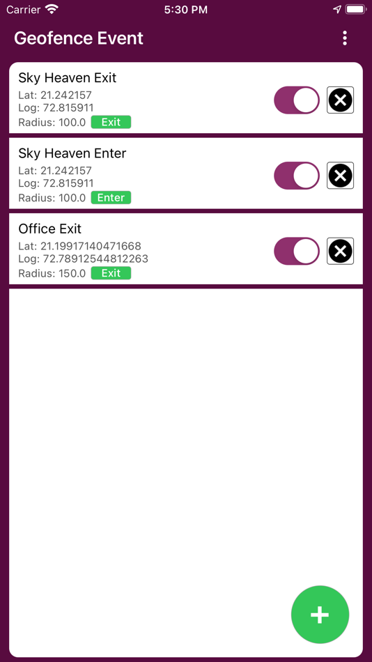 #1. Geofence Event (macOS) By: Gopi Gadhiya