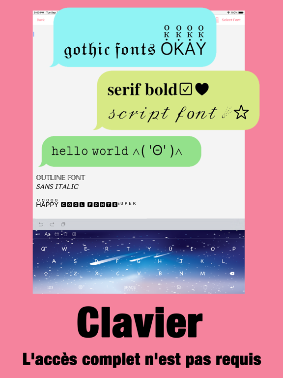 Screenshot #6 pour Police Ecriture Texte Clavier