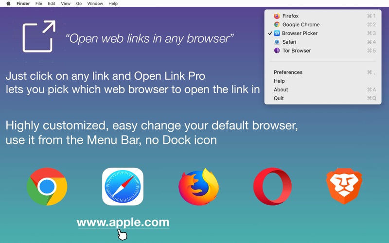 Open Link Pro - Browser Picker Screenshot