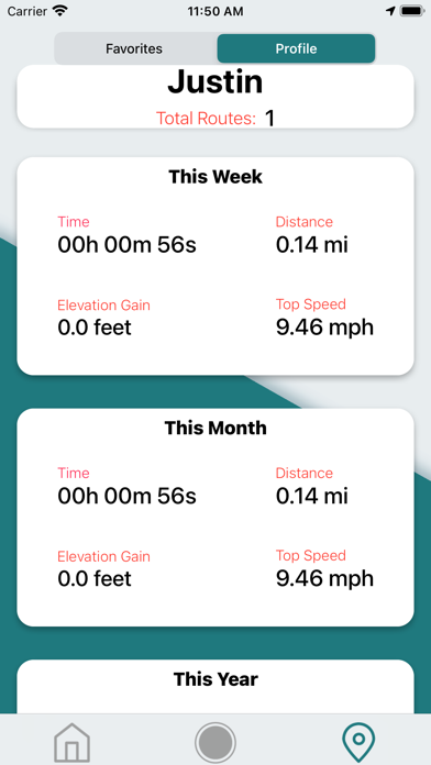 My Fitness Activity Tracker Screenshot