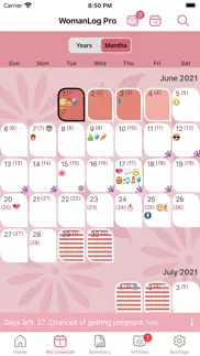 womanlog pro calendar iphone screenshot 2