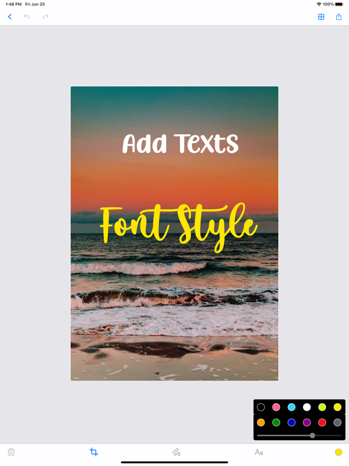 AddText Add texts to photos