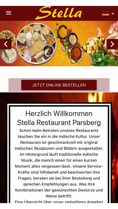 Stella Restaurant Screenshot