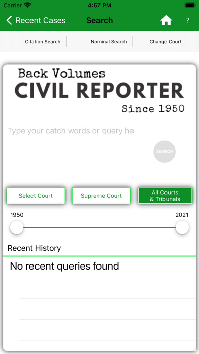 Indian Civil Law Reporter Screenshot