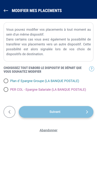 La Banque Postale ERE Screenshot