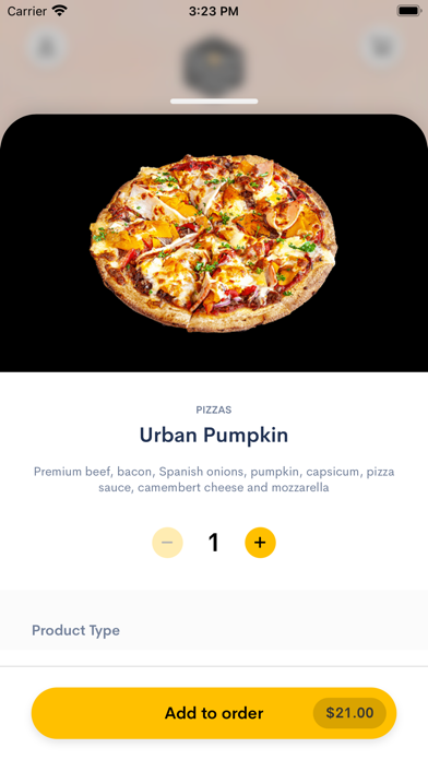 Urban Pizza Company Screenshot