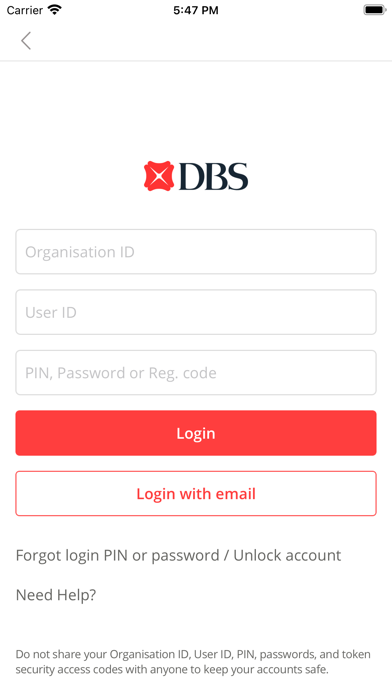 How to cancel & delete DBS IDEAL Mobile from iphone & ipad 1