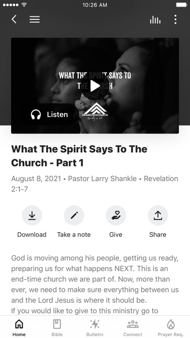 Grandview Church App Screenshot