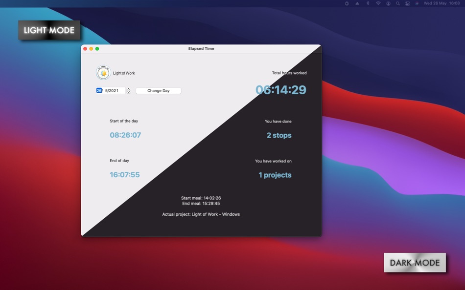 Light of Work Time Control - 1.70 - (macOS)