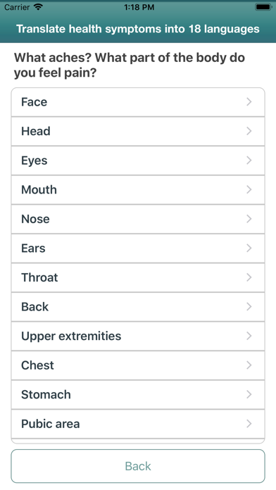 Screenshot #3 pour Traductor de síntomas de salud