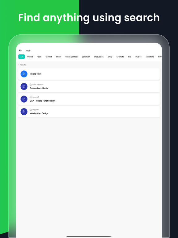 Paymo Project Management iPad screenshot 4 - Productivity app