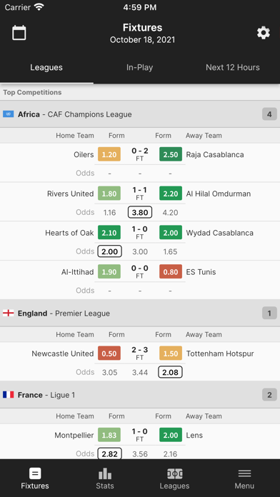 FootyStats - Soccer Stats Screenshot