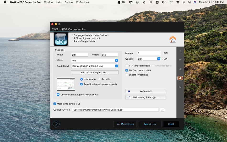 #4. DWG to PDF Converter Pro (macOS) 由: JIANG LI