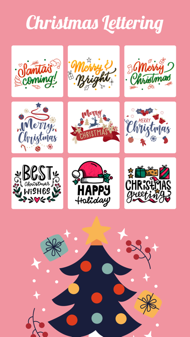 Typography Card MerryChristmas Screenshot