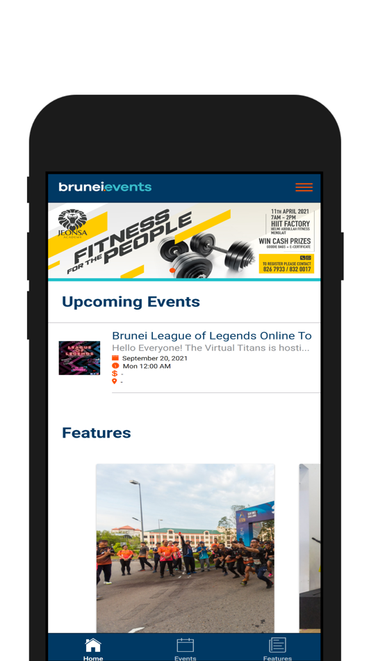 #1. brunei.events (iOS) 由: MINT SDN BHD