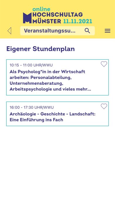 Hochschultag Münster Screenshot