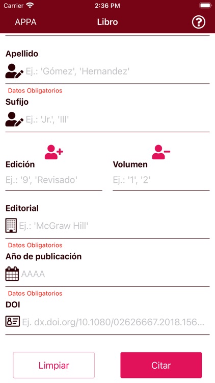 APPA (Bibliografías)