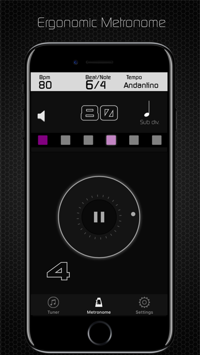 Screenshot #2 pour Chroma Tuner & Metronome