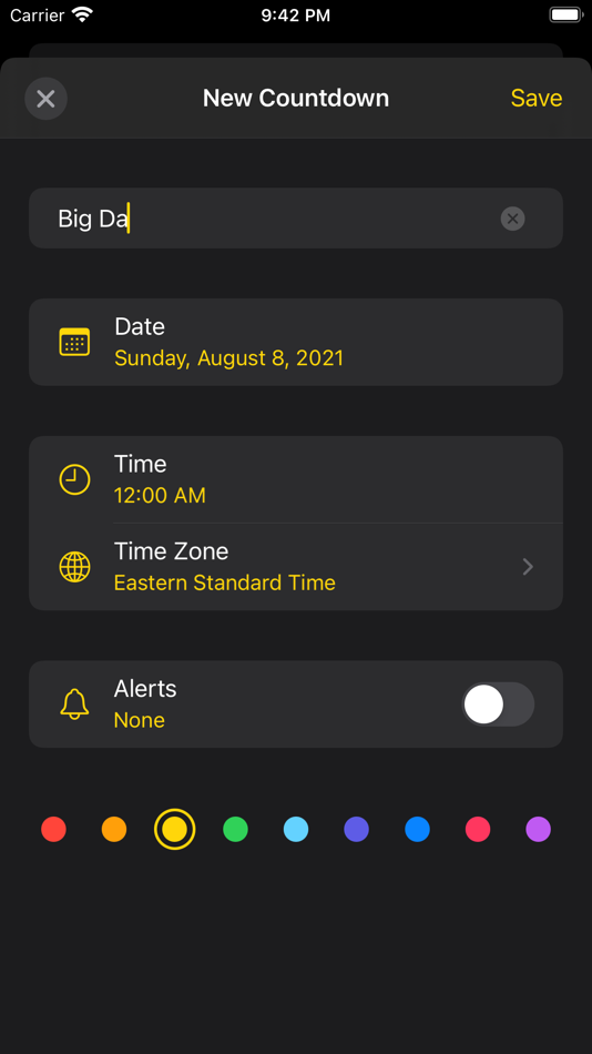 #2. Advent: Countdown & Reminders (iOS) 由: Alex Codrington