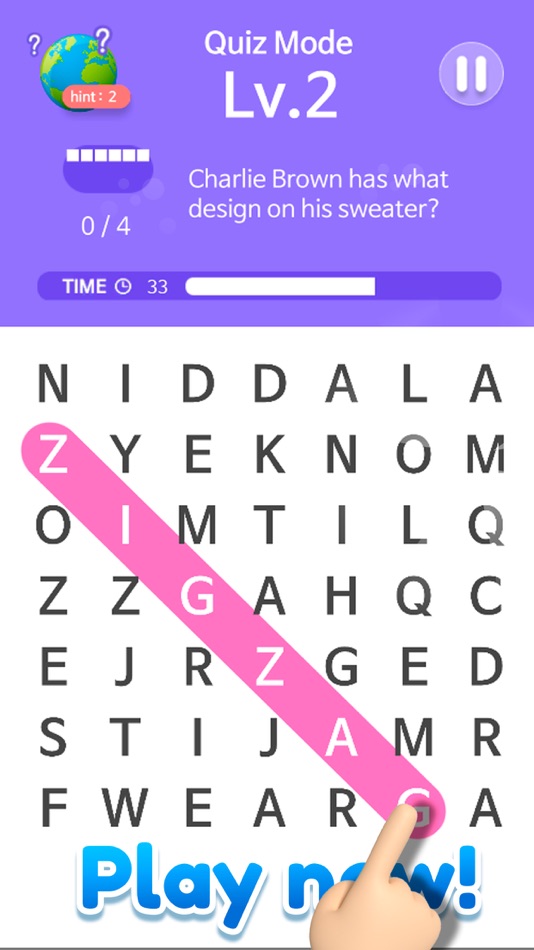 #3. Word Search Multi Games Quiz (iOS) 由: One Up Games Studio