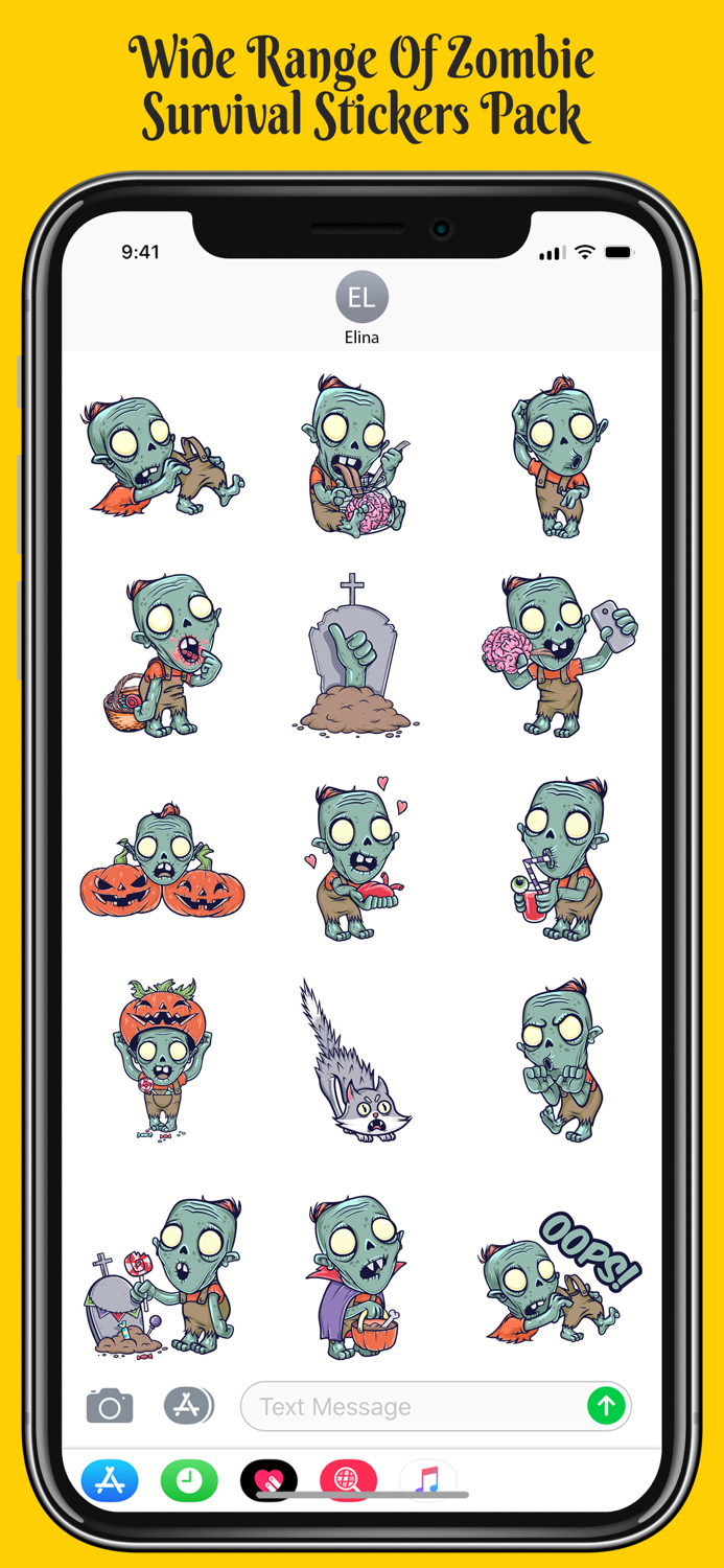 Zombie Survival Stickers