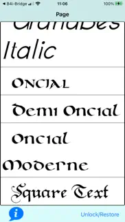 calligraphic fonts mobile iphone screenshot 1