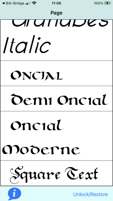 Calligraphic Fonts Mobile Screenshot
