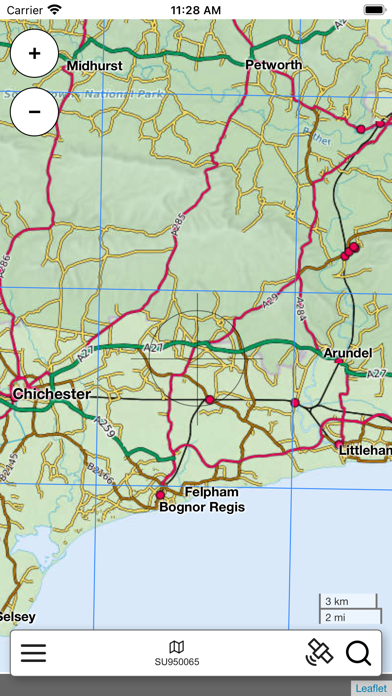 South Downs Outdoor Map Screenshot