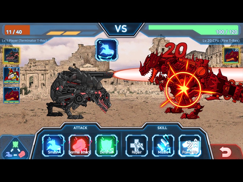 Dino Robot Battle Field screenshot 12