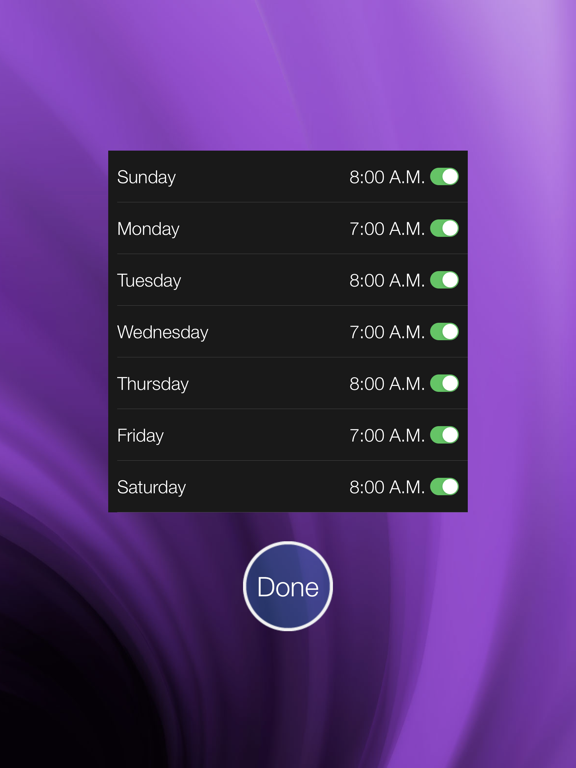Screenshot #6 pour Weekly Alarm Clock