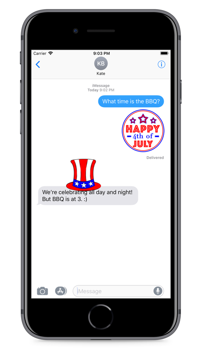 July 4th Fun Stickers Screenshot
