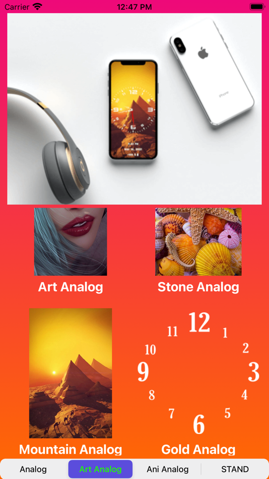 #2. OLEDX Analog BigClock-Pendulum (iOS) 由: Mamoona Yasin