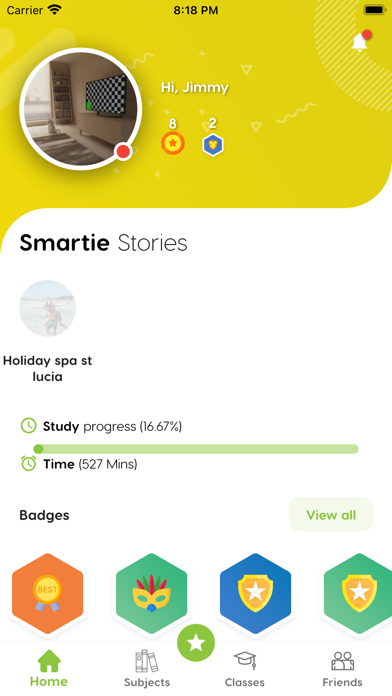 Smartie Cards Learning Screenshot
