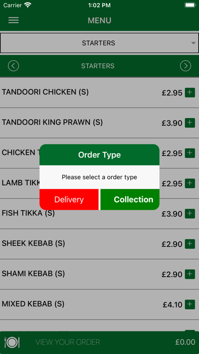 Basmati Indian Restaurant Screenshot